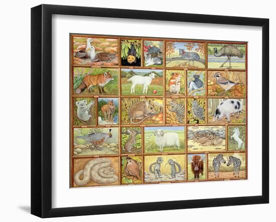 Alphabetical Animals-Ditz-Framed Giclee Print