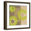 Alphabetical Green Abstract-Irena Orlov-Framed Art Print