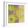 Alphabetical Green Abstract-Irena Orlov-Framed Art Print