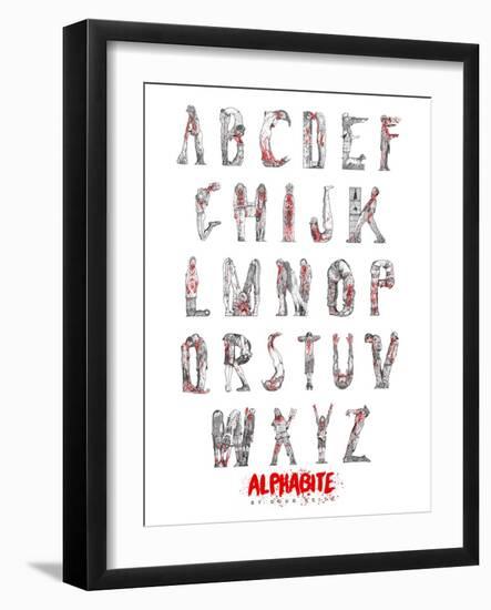 Alphabite-Doug Keith-Framed Art Print