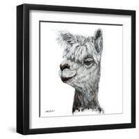 Alphie the Alpaca-Angela Bawden-Framed Art Print