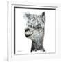 Alphie the Alpaca-Angela Bawden-Framed Art Print