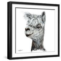 Alphie the Alpaca-Angela Bawden-Framed Art Print