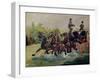 Alphonse De Toulouse-Lautrec-Monfa (1838-1913) Driving His Mail-Coach in Nice, 1881-Henri de Toulouse-Lautrec-Framed Giclee Print