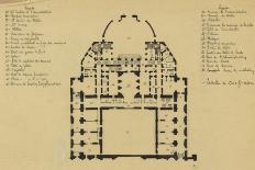 Opéra de Paris, plan de 2ème dessous de la scène et du sous-sol de l'arrière du bâtiment-Alphonse Gosset-Giclee Print