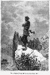 Captain Nemo Climbing a Rock, Illustration from "20,000 Leagues under the Sea"-Alphonse Marie de Neuville-Giclee Print