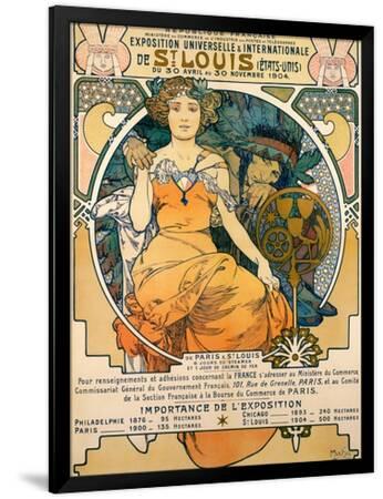 1904 St. Louis World's Fair Poster - Alphonse Mucha | AllPosters.com
