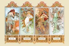 Mucha The Four Season-Alphonse Mucha-Poster