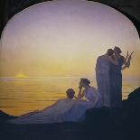 The Solitude of Christ, 1897 (Oil on Wood)-Alphonse Osbert-Giclee Print