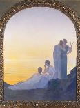The Solitude of Christ, 1897 (Oil on Wood)-Alphonse Osbert-Giclee Print