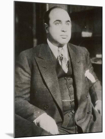 Alphonse "Scarface" Capone Chicago Gangster-null-Mounted Photographic Print