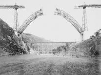 Le viaduc de Garabit en construction-Alphonse Terpereau-Stretched Canvas