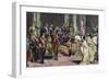 Alphonse XII with a Morocco's Embassy, 19th Century, Spain-null-Framed Giclee Print