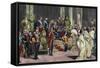 Alphonse XII with a Morocco's Embassy, 19th Century, Spain-null-Framed Stretched Canvas