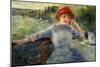 Alphonsine Fournaise at the Grenouillere, 1879-Pierre-Auguste Renoir-Mounted Giclee Print