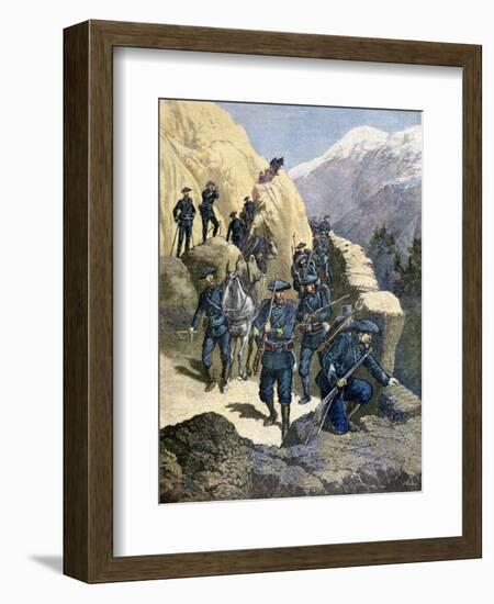 Alpine Chasseurs, 1891-F Meaulle-Framed Giclee Print