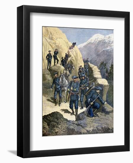 Alpine Chasseurs, 1891-F Meaulle-Framed Giclee Print