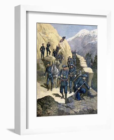 Alpine Chasseurs, 1891-F Meaulle-Framed Giclee Print