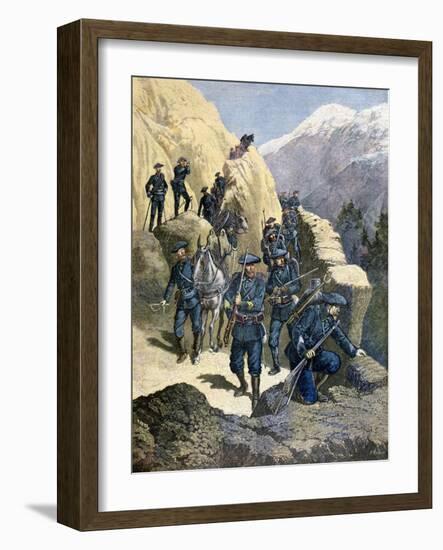 Alpine Chasseurs, 1891-F Meaulle-Framed Giclee Print