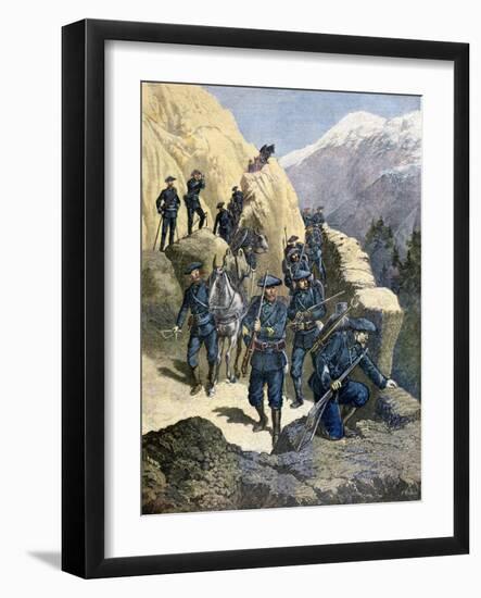 Alpine Chasseurs, 1891-F Meaulle-Framed Giclee Print