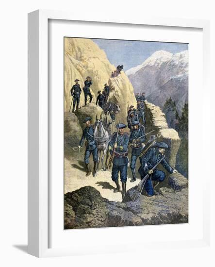 Alpine Chasseurs, 1891-F Meaulle-Framed Giclee Print