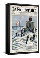 Alpine Chasseurs of the French Army on the Summit of Mount Blanc-Stefano Bianchetti-Framed Stretched Canvas