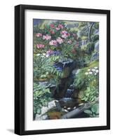 Alpine Flowers by a Stream-Otto Didrik Ottesen-Framed Giclee Print