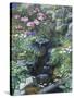Alpine Flowers by a Stream-Otto Didrik Ottesen-Stretched Canvas