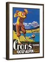 Alpine Golf-null-Framed Art Print