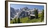 Alpine Hut, Sella Behind, Dolomites, South Tyrol, Italy, Europe-Gerhard Wild-Framed Photographic Print