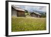 Alpine Huts at the Plateau of the Pralongia, St. Kassian, Val Badia, South Tyrol, Italy, Europe-Gerhard Wild-Framed Photographic Print