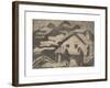 Alpine Huts in Fog-Ernst Ludwig Kirchner-Framed Premium Giclee Print