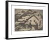 Alpine Huts in Fog-Ernst Ludwig Kirchner-Framed Premium Giclee Print