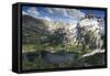 Alpine Lake and Mountain Peak, Sawtooth Nf, Idaho-Howie Garber-Framed Stretched Canvas