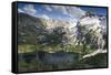 Alpine Lake and Mountain Peak, Sawtooth Nf, Idaho-Howie Garber-Framed Stretched Canvas