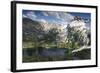 Alpine Lake and Mountain Peak, Sawtooth Nf, Idaho-Howie Garber-Framed Photographic Print