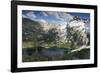 Alpine Lake and Mountain Peak, Sawtooth Nf, Idaho-Howie Garber-Framed Photographic Print