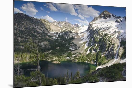 Alpine Lake and Mountain Peak, Sawtooth Nf, Idaho-Howie Garber-Mounted Photographic Print