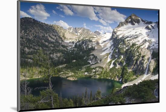 Alpine Lake and Mountain Peak, Sawtooth Nf, Idaho-Howie Garber-Mounted Photographic Print