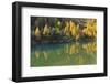 Alpine Lake in Autumn, Lake Palquognasee, Lai Da Palquogna, Albula-Pass, Grisons, Switzerland-Raimund Linke-Framed Photographic Print