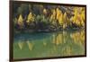 Alpine Lake in Autumn, Lake Palquognasee, Lai Da Palquogna, Albula-Pass, Grisons, Switzerland-Raimund Linke-Framed Photographic Print