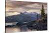 Alpine Lake Morning-Vincent James-Stretched Canvas