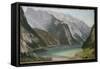 Alpine Lake-Frederic Edwin Church-Framed Stretched Canvas