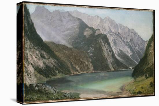 Alpine Lake-Frederic Edwin Church-Stretched Canvas