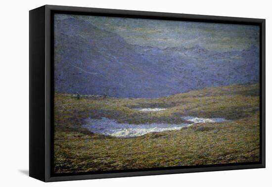 Alpine Landscape, 1890-1910-Emilio Longoni-Framed Stretched Canvas