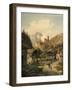 Alpine Landscape with a Castle-Ferdinand Gatt-Framed Giclee Print