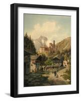 Alpine Landscape with a Castle-Ferdinand Gatt-Framed Giclee Print