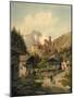 Alpine Landscape with a Castle-Ferdinand Gatt-Mounted Giclee Print