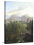 Alpine Landscape-Wolfgang-adam Topffer-Stretched Canvas