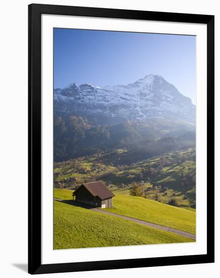 Alpine Meadow, Eiger and Grindelwald, Berner Oberland, Switzerland-Doug Pearson-Framed Photographic Print